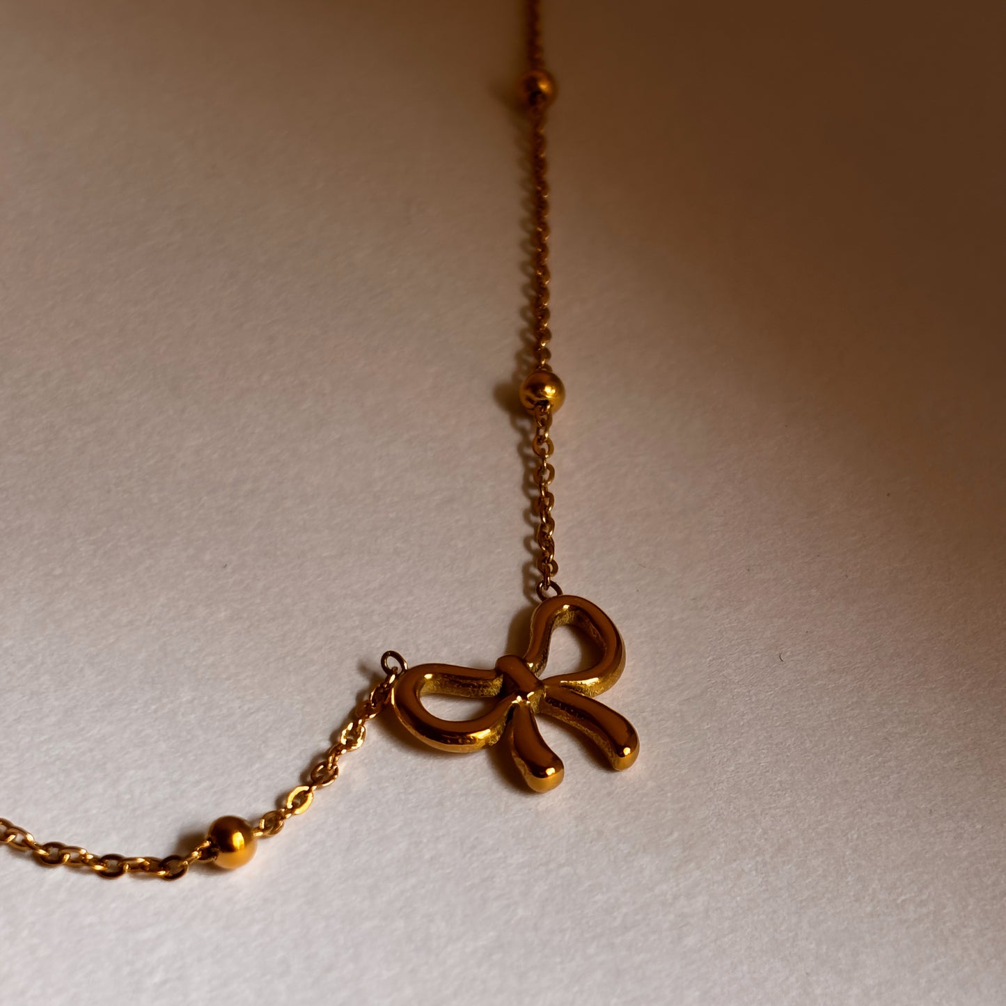 Kavnta Anti Tarnish Bow Themed Jewellery Set Anti Tarnish