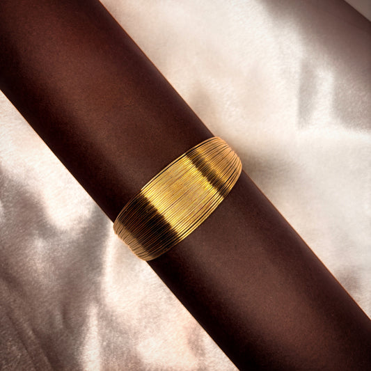 Kavnta Bangle-Style Cuff Bracelet For Women And Girls