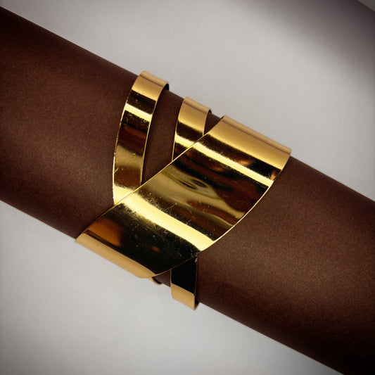 Kavnta Bangle-Style Cuff Bracelet For Women And Girls