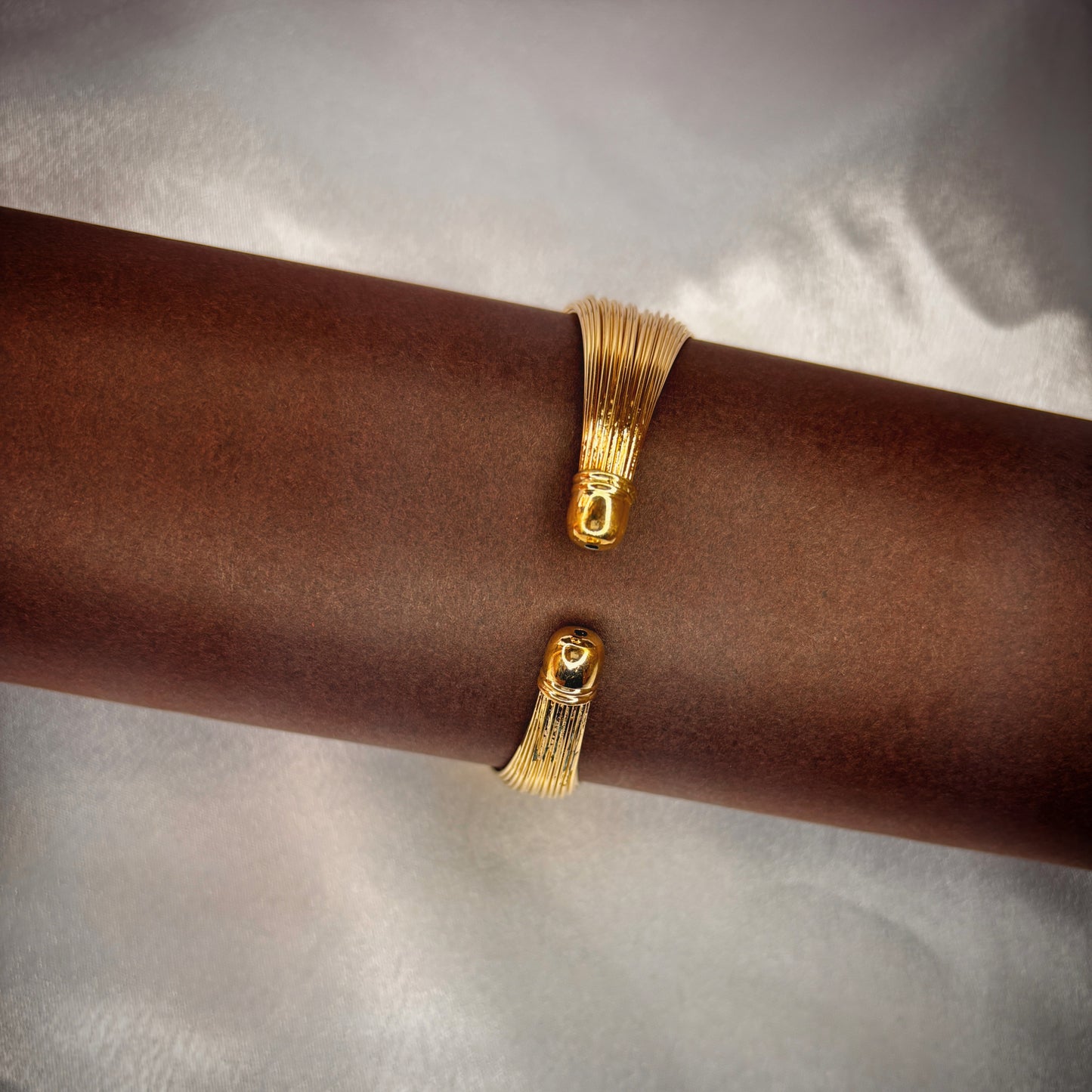 Kavnta Bangle-Style Cuff Bracelet For Women And Girls